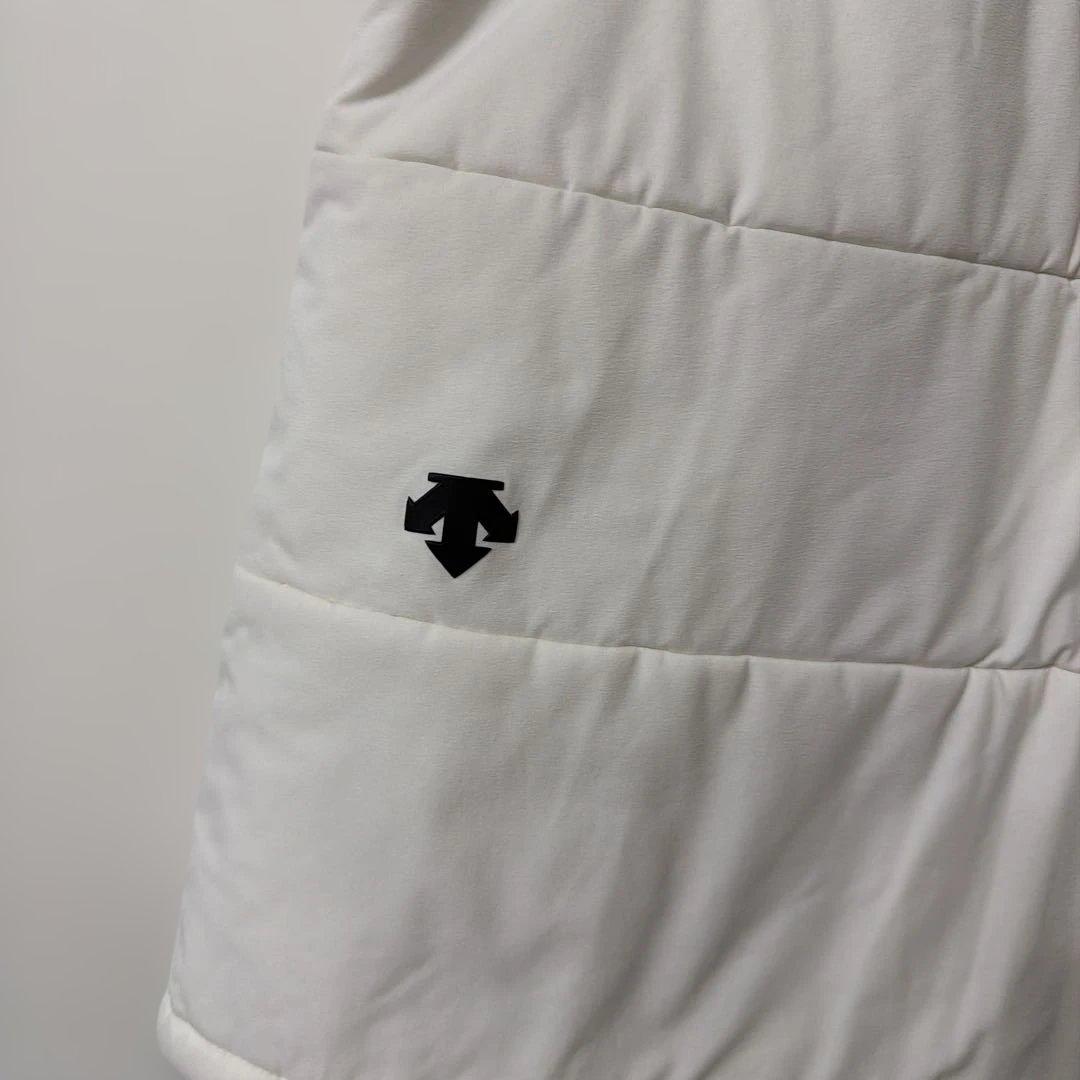 【美品】DESCENTE ホワイトキルティングスカート　M