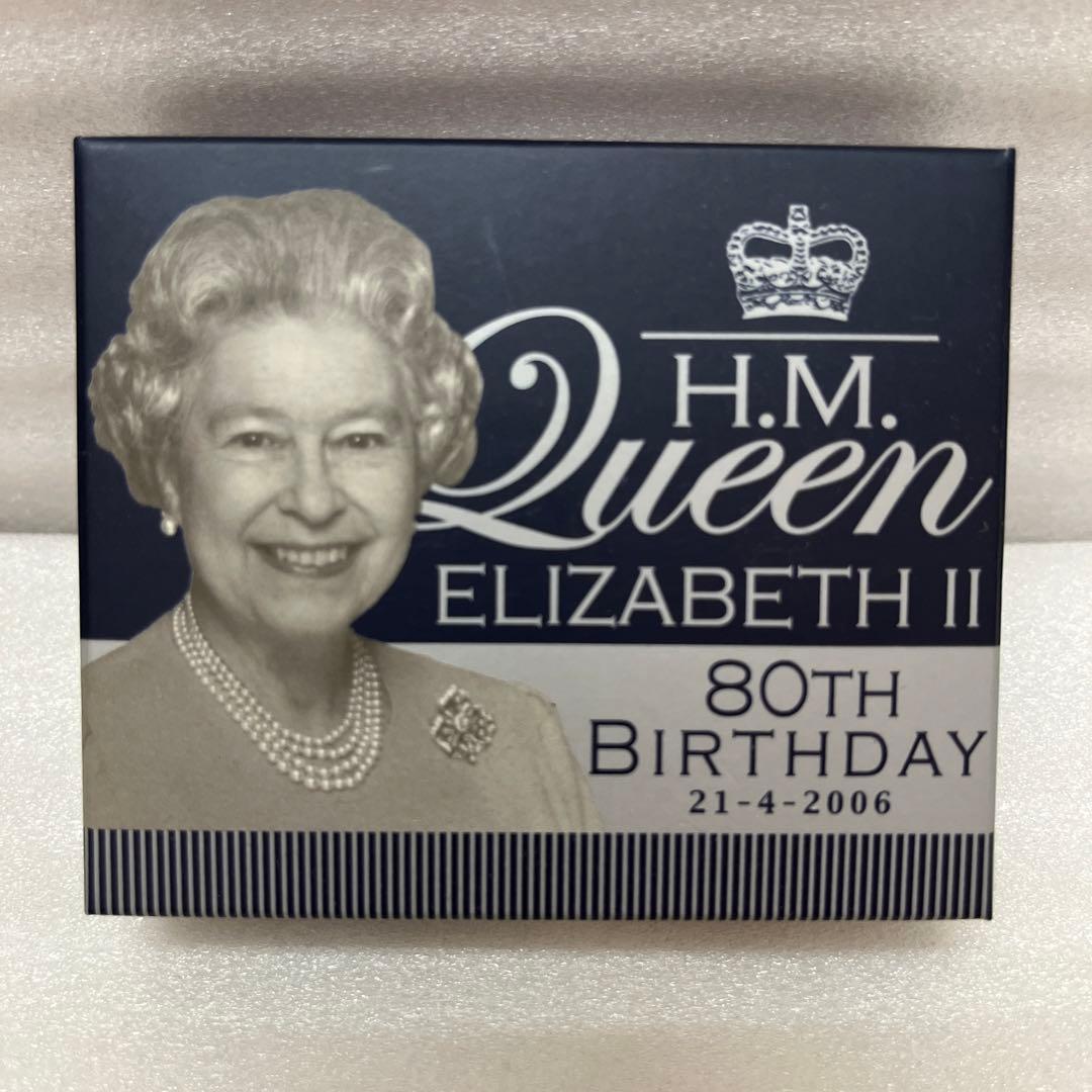 ✨2006年エリザベス2世生誕80周年記念1ドル カラー 銀貨 オーストラリア✨