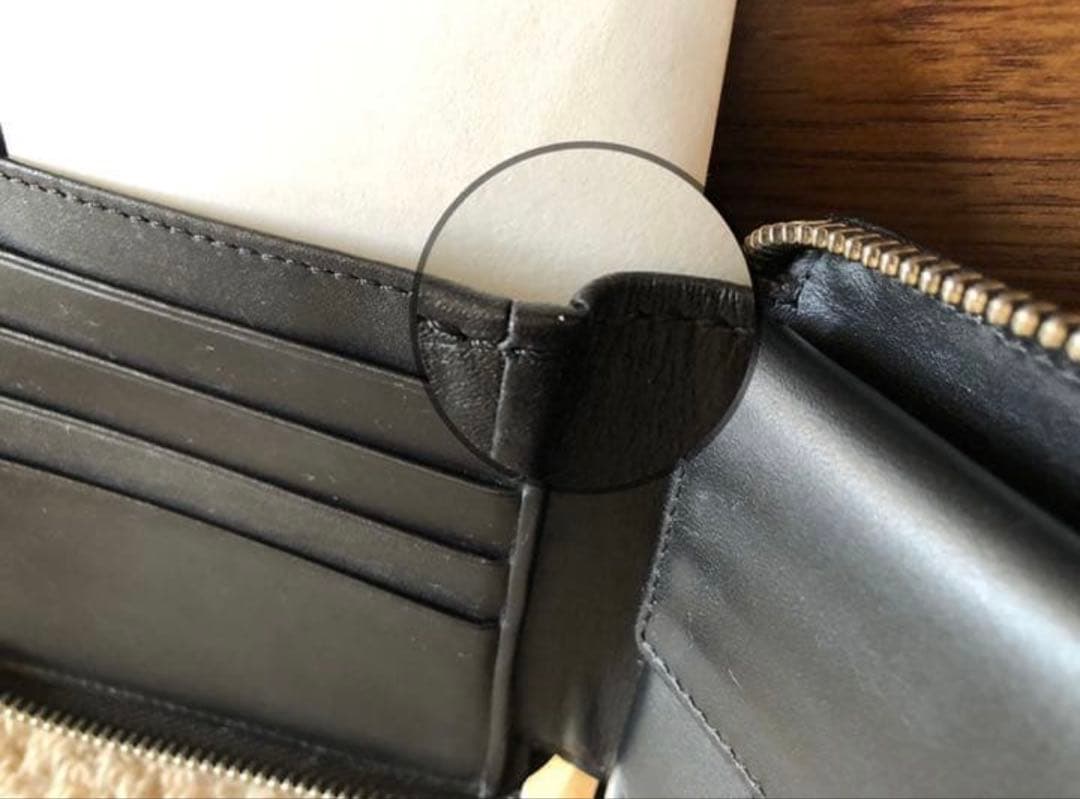 ロエベ　アナグラム　スクエアジップ　ウォレット　ラウンド　２つ折り財布