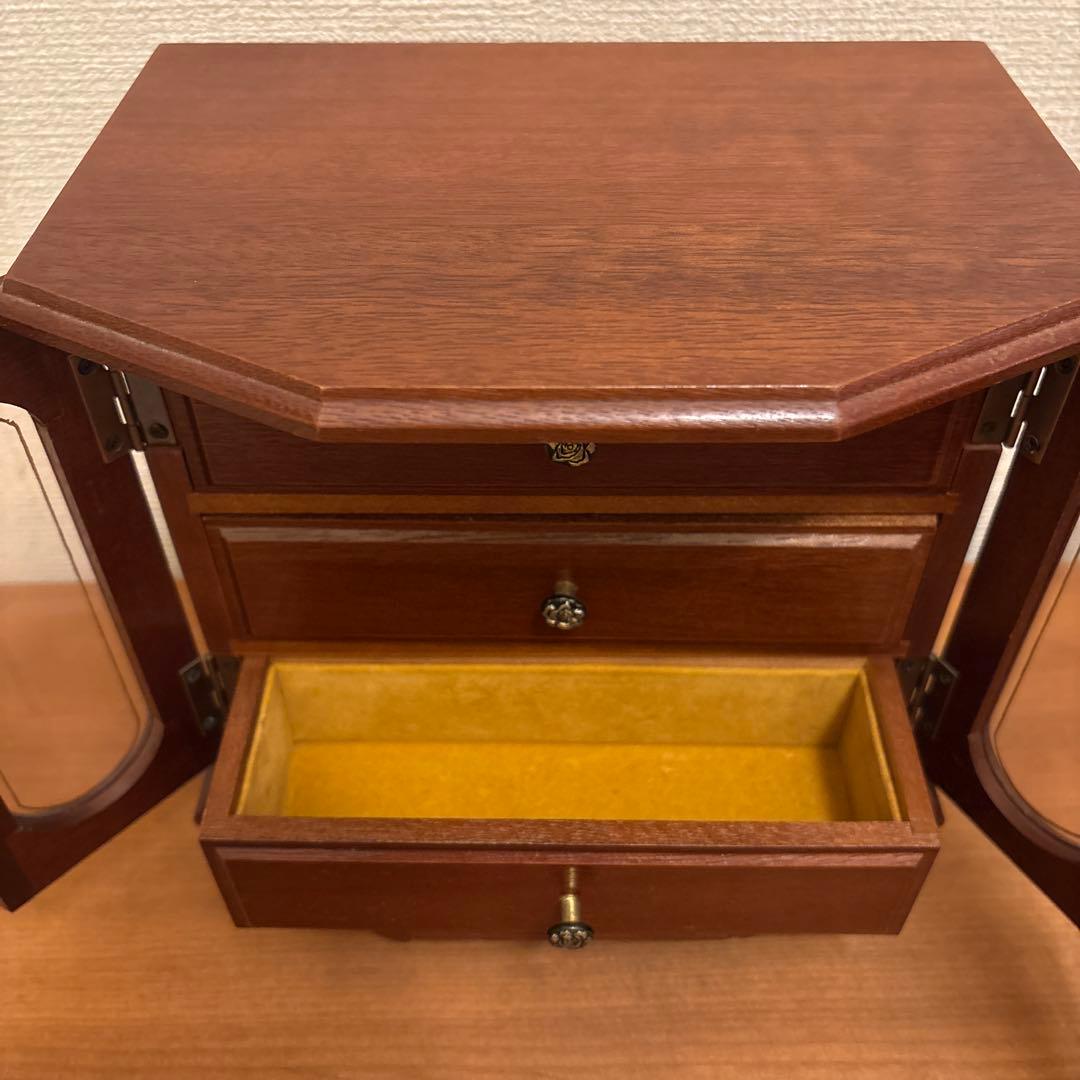 木製アクセサリーケース　小物棚　アンティーク