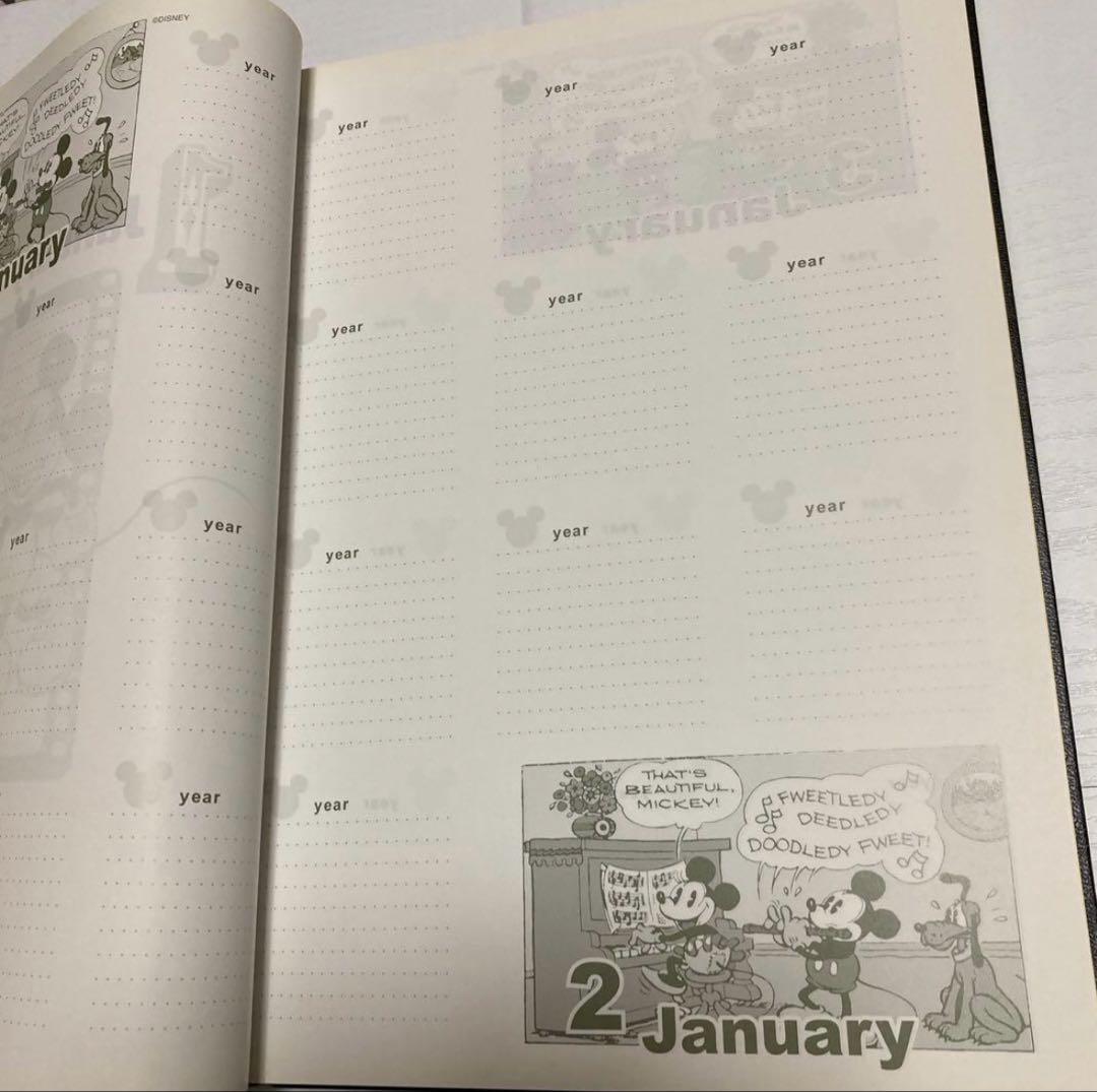 ディズニー　１０年　日記　ミッキーマウス