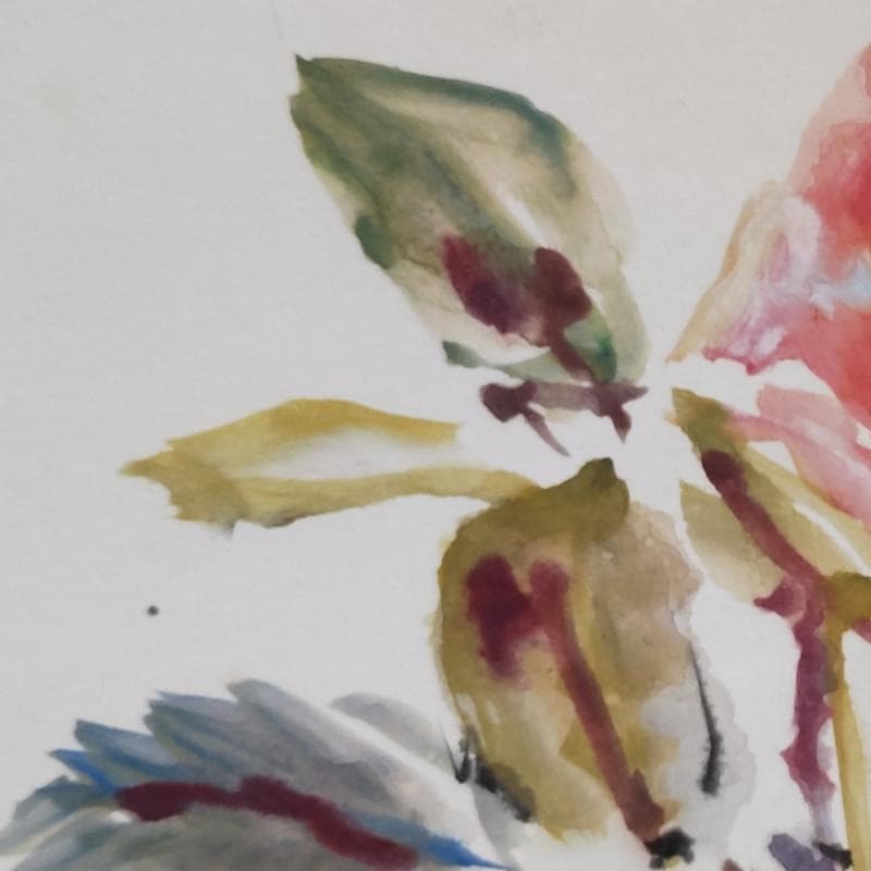 ☆上野山清貢☆「 バ ラ 」水彩画　未使用額！