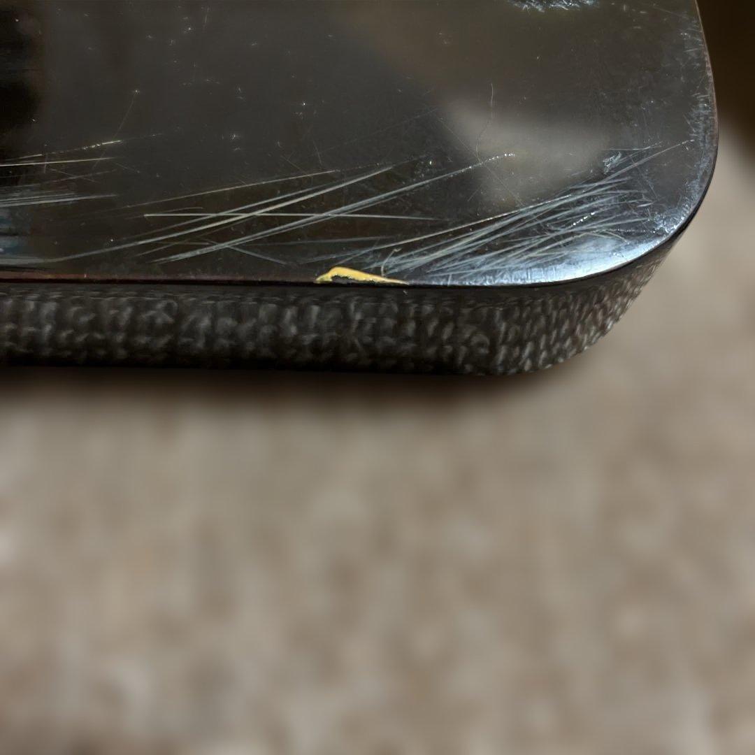 輪島塗お盆2枚セット 金色装飾　家紋入り　木箱付き　25日までの出品