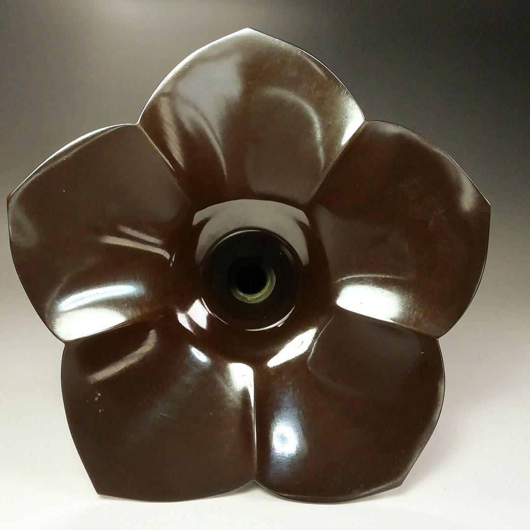 Ｓ４１２　花入　『唐銅　桔梗口　花入』『一ノ瀬宗也作』　共箱　花器