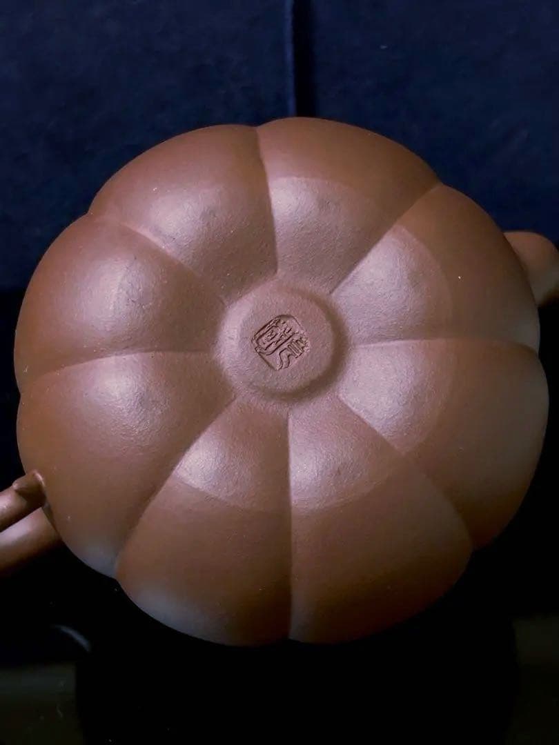 [珍]急須　紫砂壺 南瓜モチーフ　在銘　工芸品　実用と鑑賞用　置物　日常用　新品