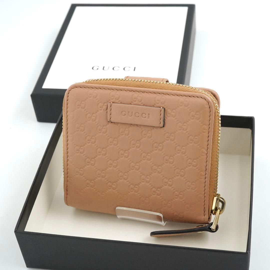 ✨未使用展示品　GUCCI ミニ財布　マイクロGG インターロッキング　ベージュ