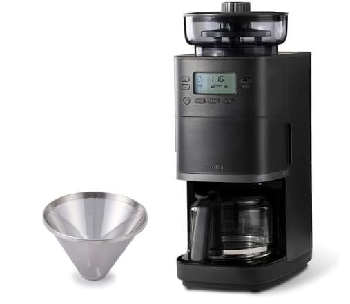 シロカ コーン式全自動コーヒーメーカー「カフェバコ PRO」CM-6C261