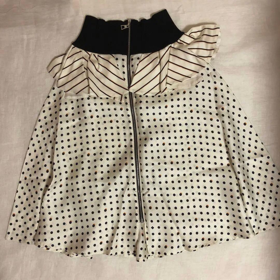 ルイヴィトンLOUIS VUITTON シルク スカート リブニット ミディアム