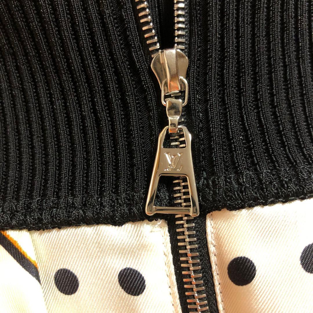 ルイヴィトンLOUIS VUITTON シルク スカート リブニット ミディアム