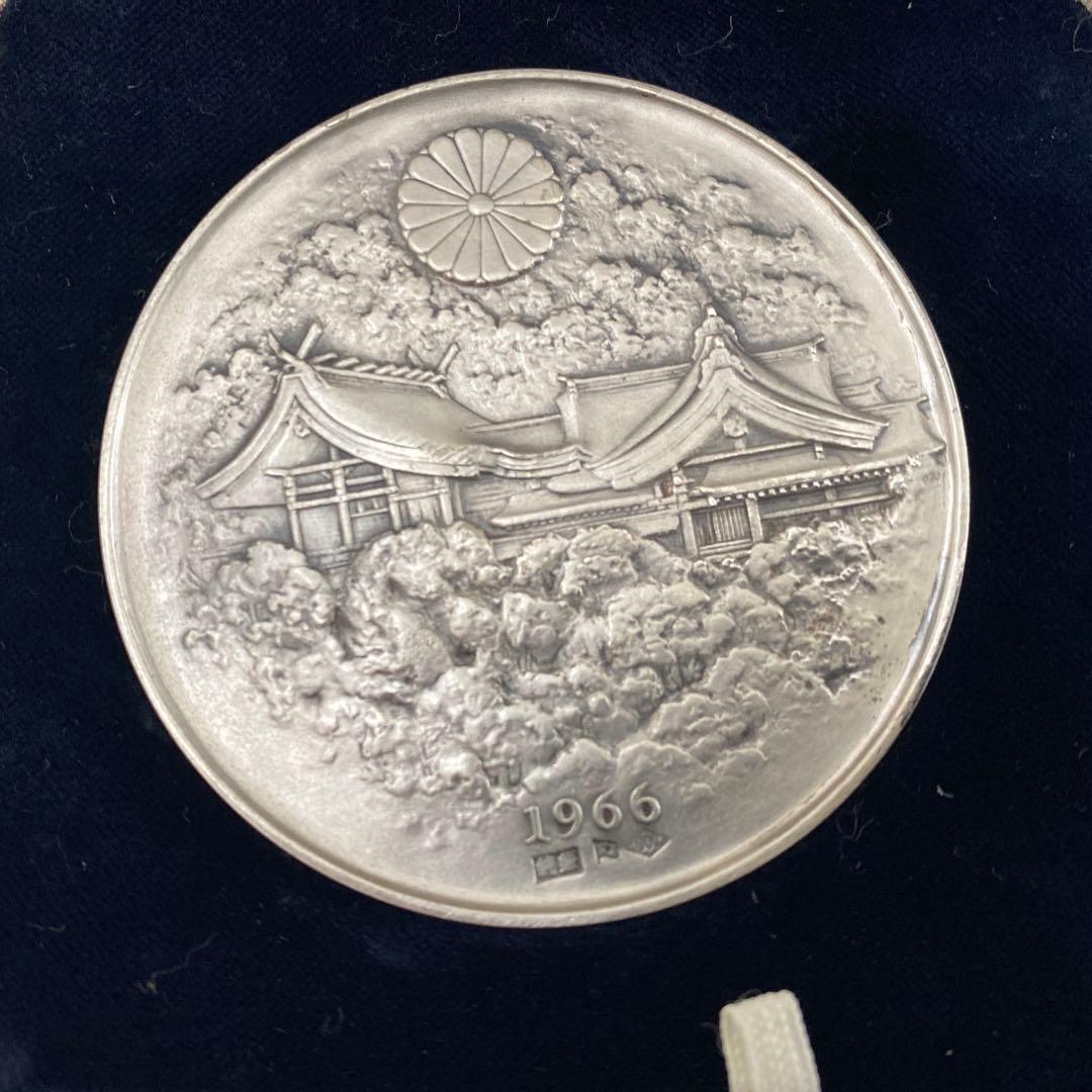 明治百年記念 明治天皇御肖像牌 純銀メダル 122.5g お値下げ不可