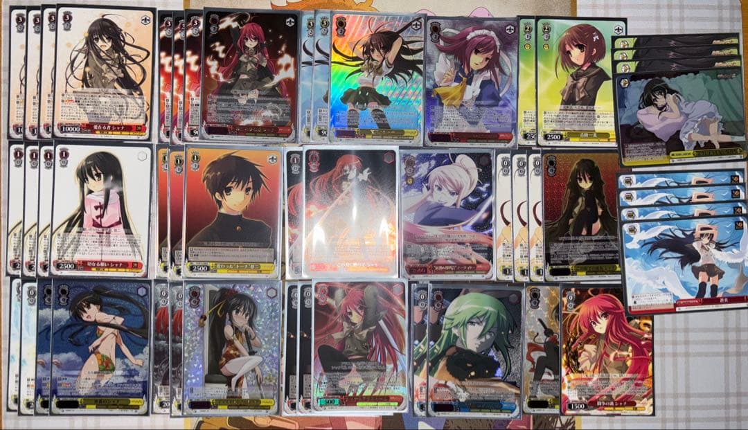 ヴァイスシュヴァルツ　灼眼のシャナ　デッキ　パーツ付き