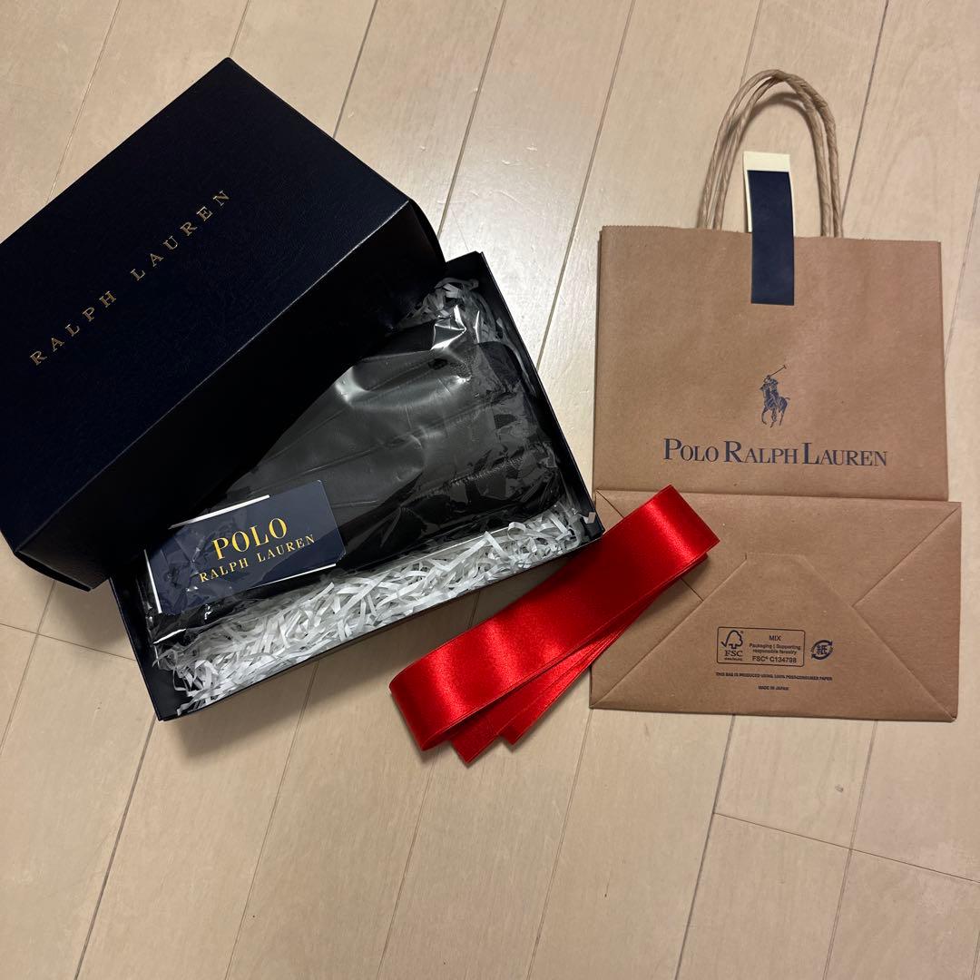 未使用品 箱付き Polo by Ralph Lauren レザーグローブ 手袋