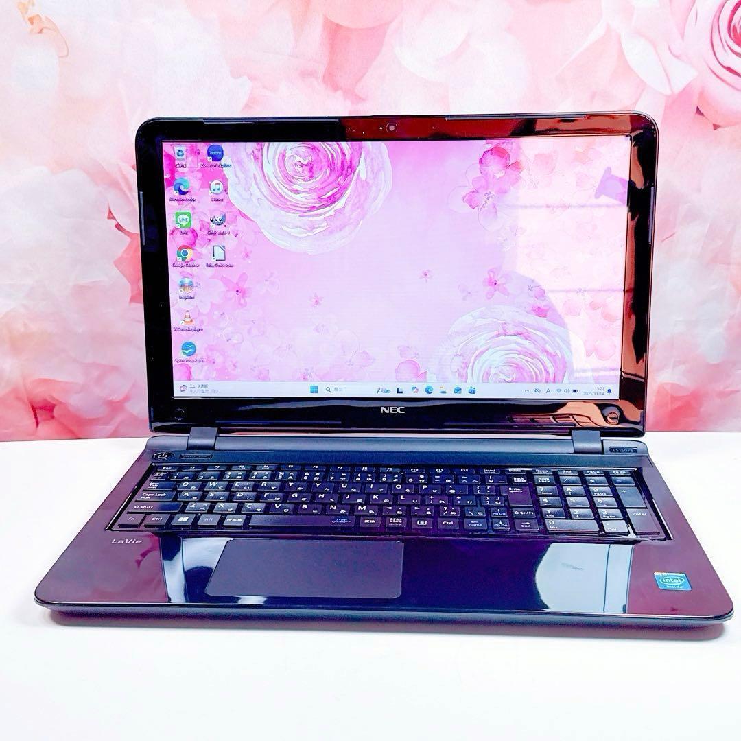 新品爆速SSD✨windows11 薄型ノートパソコン✨オフィス カメラ NEC