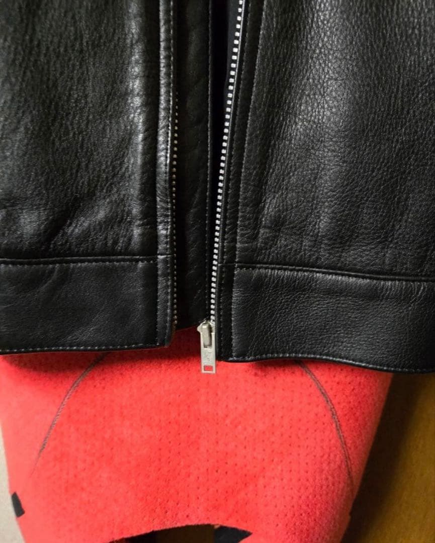 WACKOMARIAワコマリア シングルレザーライダースジャケット Mブラック