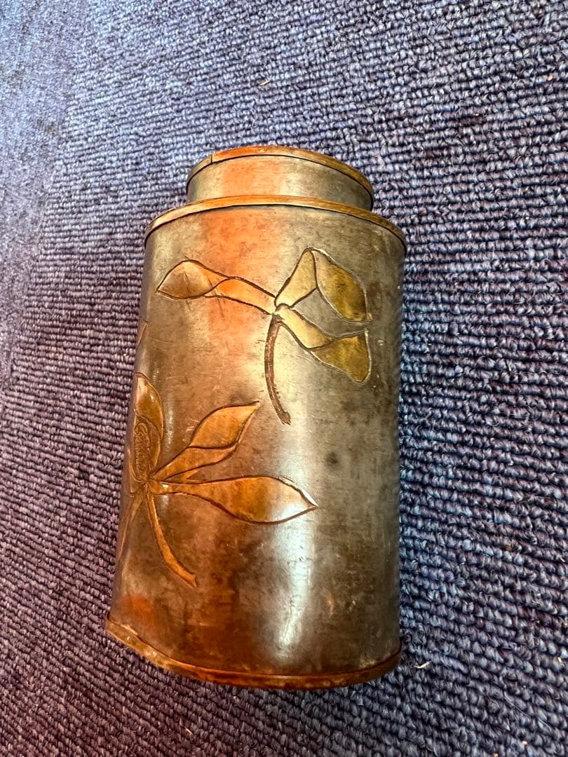 1310 点同　茶入　茶筒　時代物