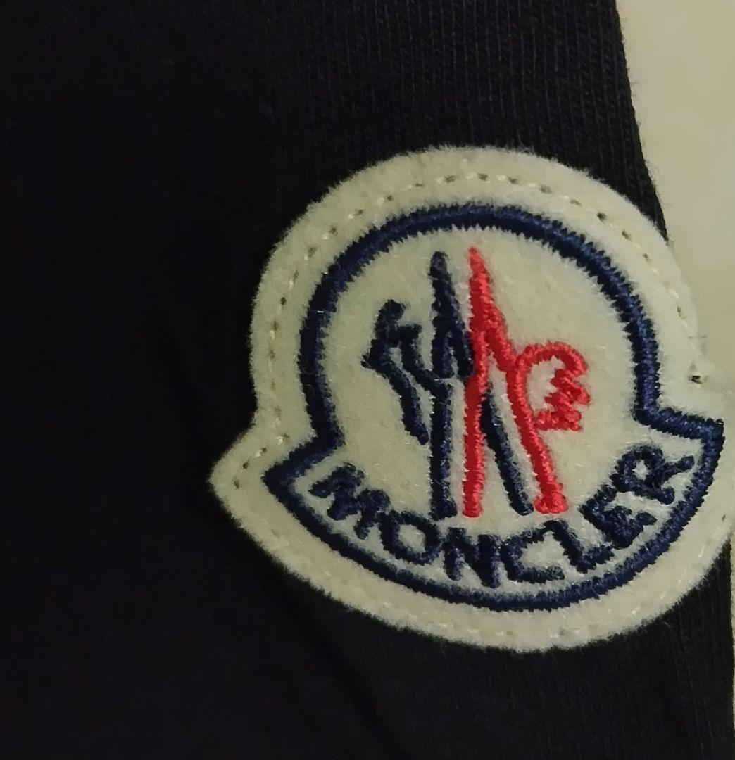 MONCLER　半袖Tシャツ　バンダナ　黒　XS