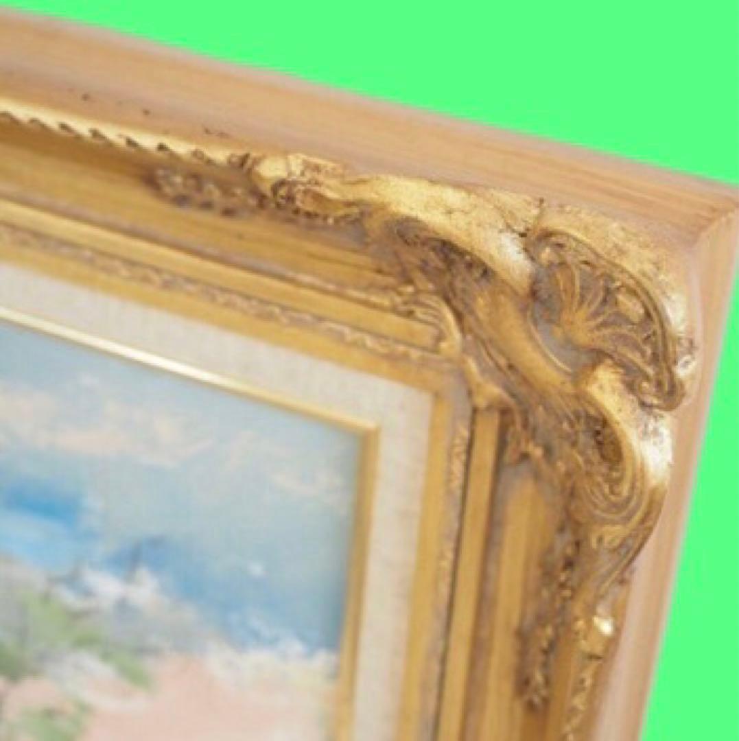 R.G.エイブラード「パリ」油彩 F8号 真作保証 額装54×61.5cm