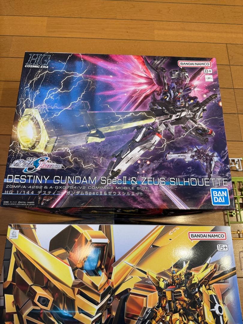 新品未組立　HG ゼウスシルエット&アカツキ&接続パーツ　3点セット
