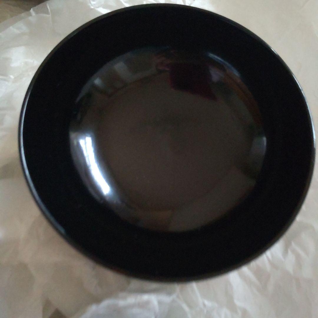 浄法寺塗　うるみ工芸　漆器 黒色椀 ５個セット 蓋付き　伝統工芸　新品未使用