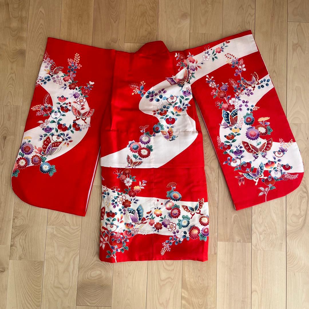 着物　被布　セット　正絹　七五三　三歳　女の子