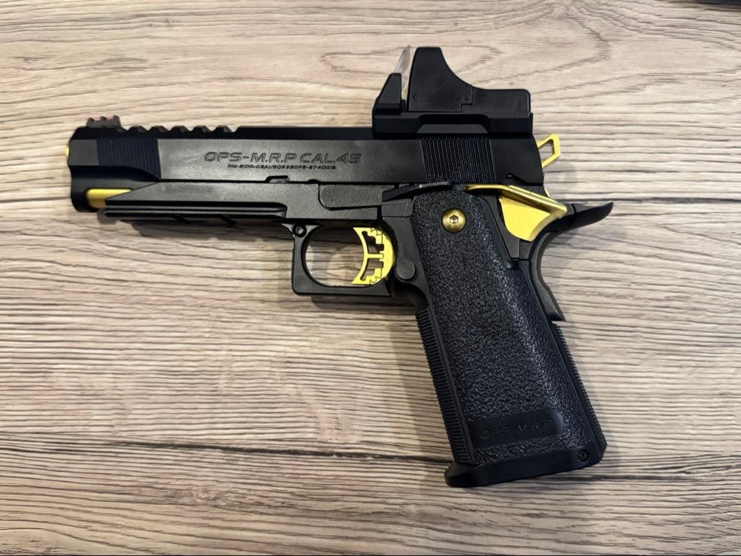 ハイキャパ5.1 ゴールドマッチ.マガジン+1.マイクロプロサイトetc