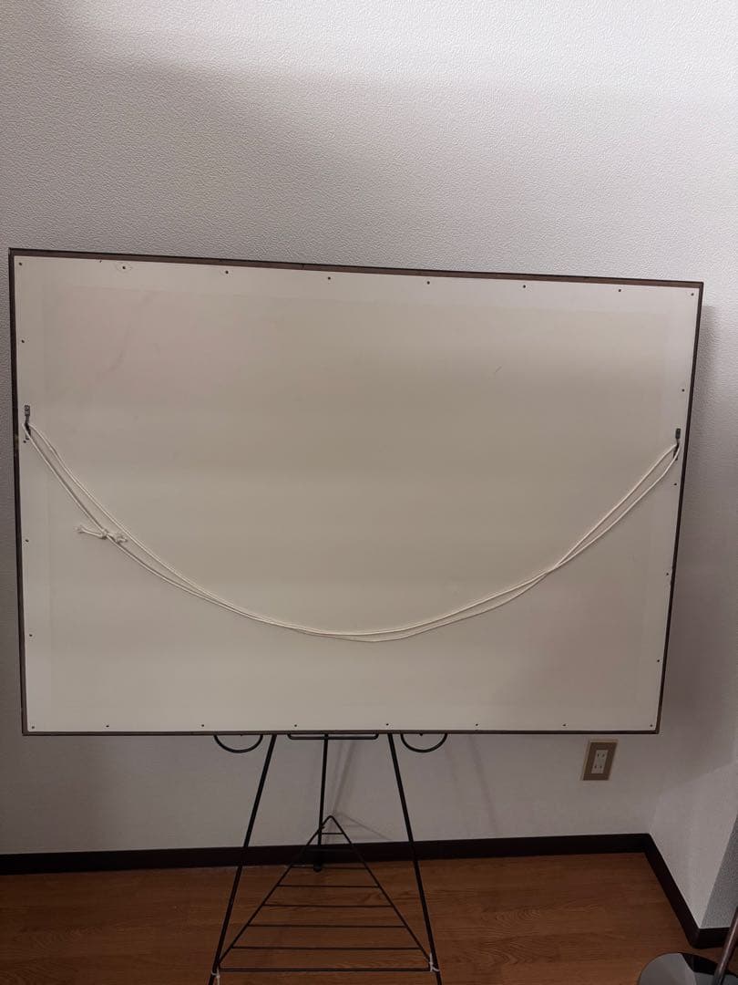 Donald’s 作　風景画 ドアと庭の油彩画