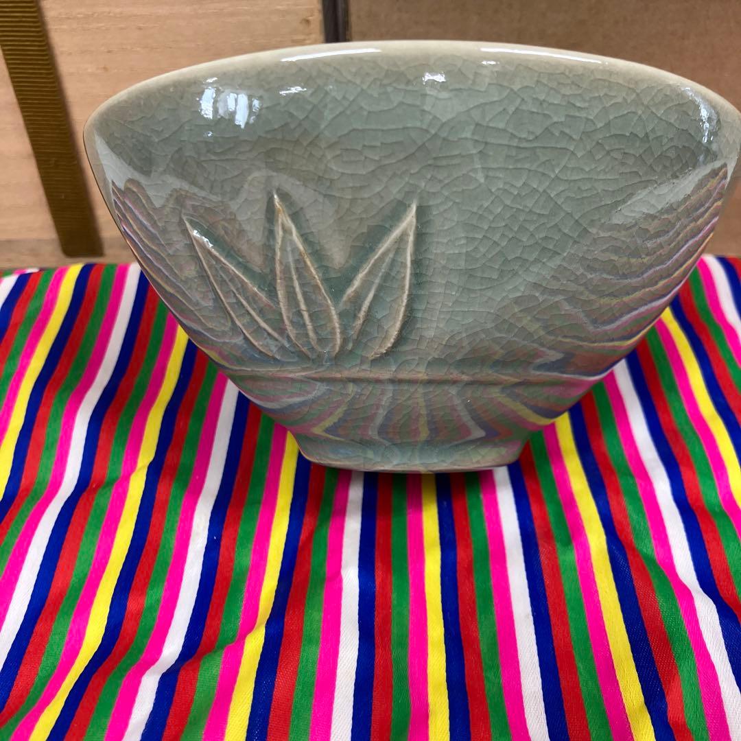 茶道具　茶碗　￼高麗青磁茶碗　造(李朝￼最後の王妃姫殿下) N264￼RCS