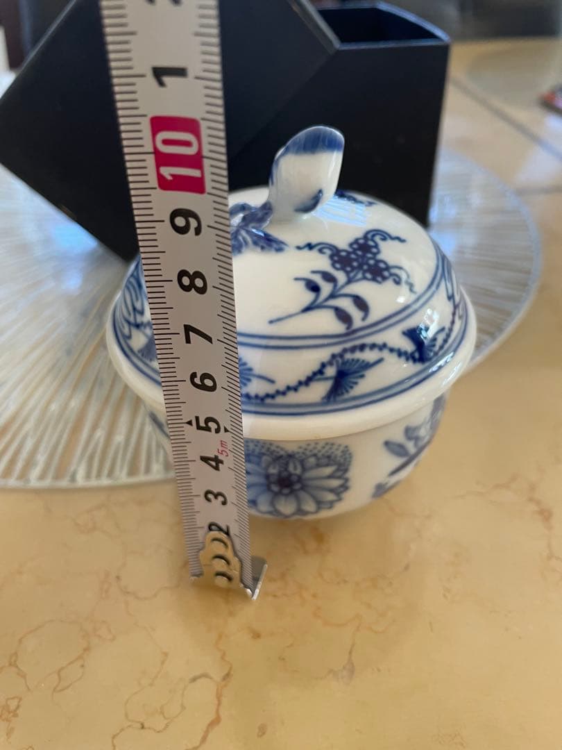 マイセンブルーオニオンシューガーポット