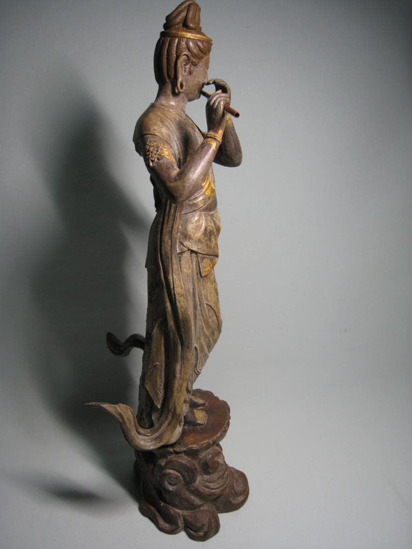 音声菩薩像  　喜多敏勝  ブロンズ製　　天上の音色