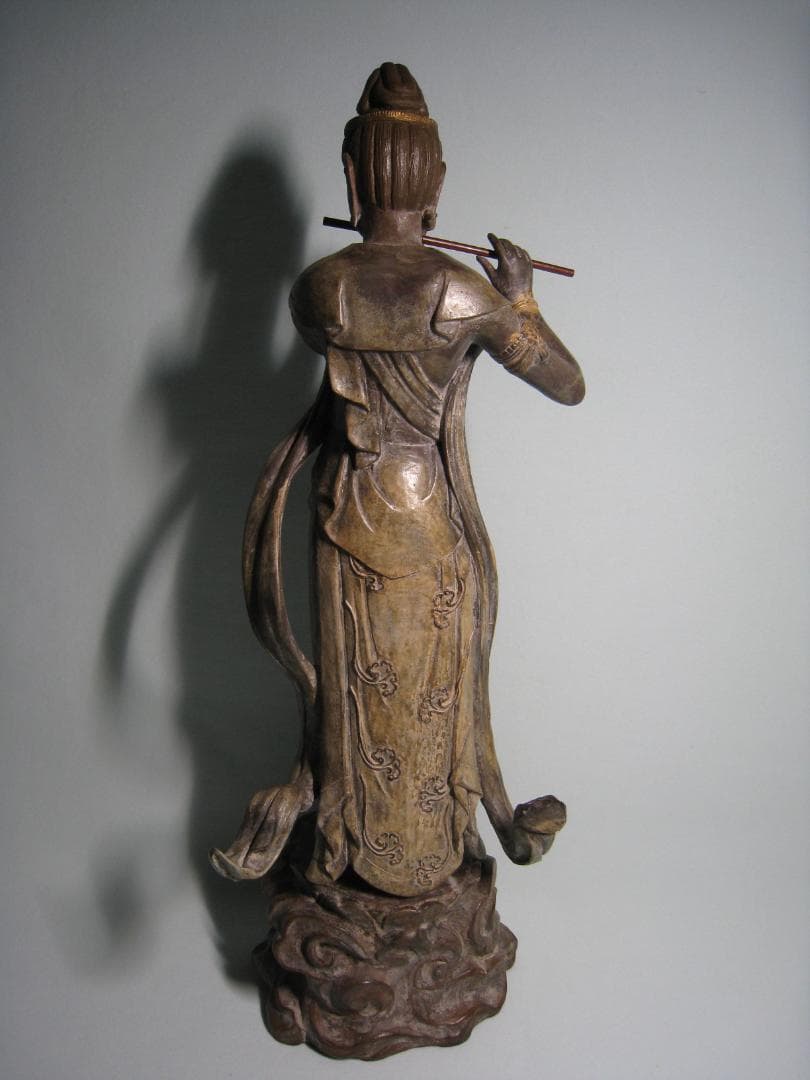 音声菩薩像  　喜多敏勝  ブロンズ製　　天上の音色