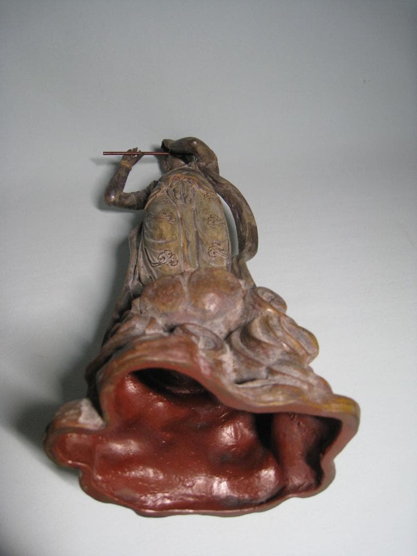 音声菩薩像  　喜多敏勝  ブロンズ製　　天上の音色