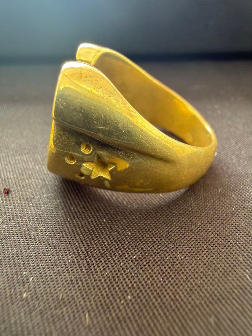 s*様 星モチーフの金色ホースリング