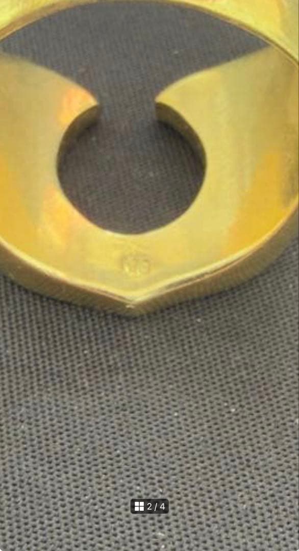 s*様 星モチーフの金色ホースリング