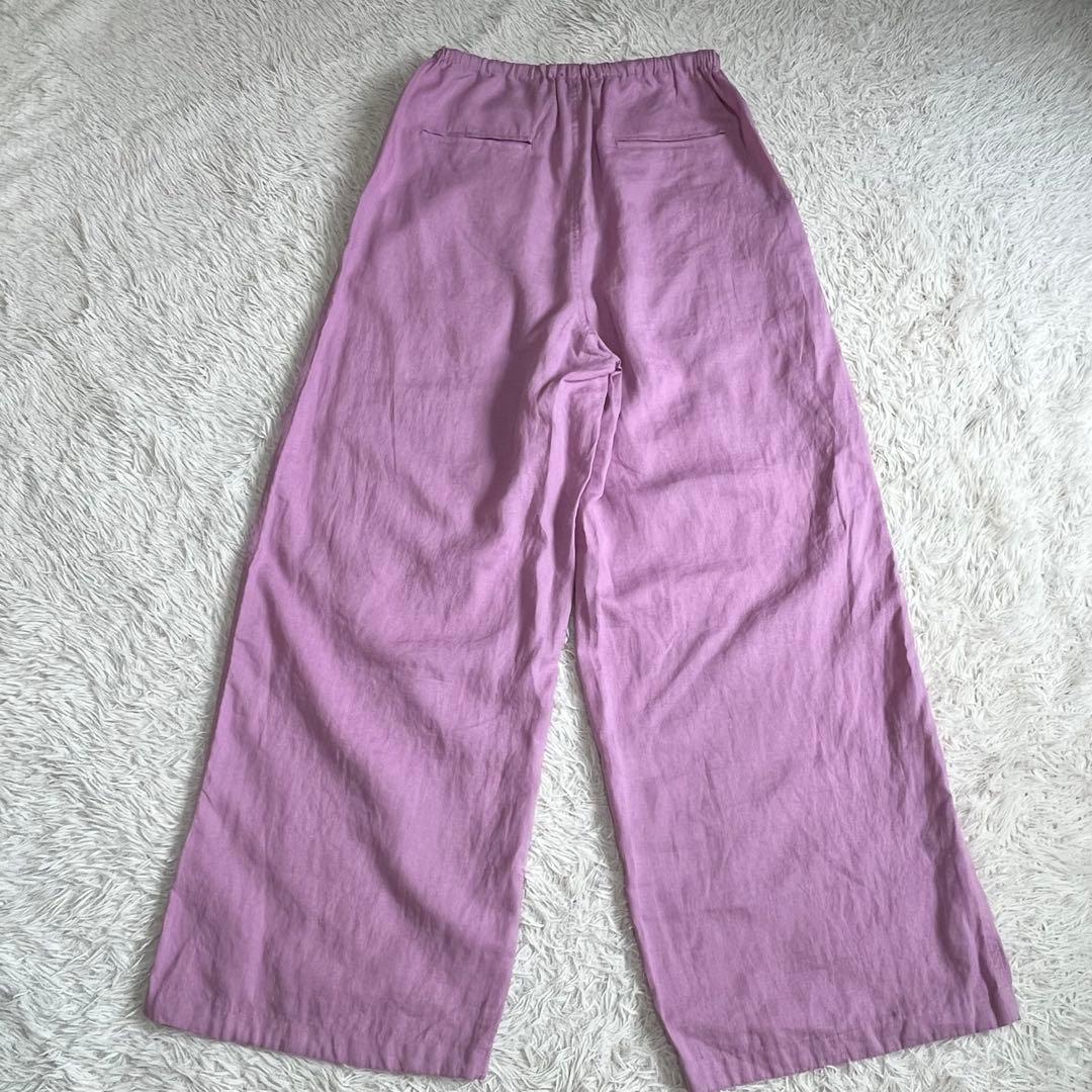 【未使用】ティッカ リネン カーゴパンツ ミリタリーパンツ ピンク 洗える