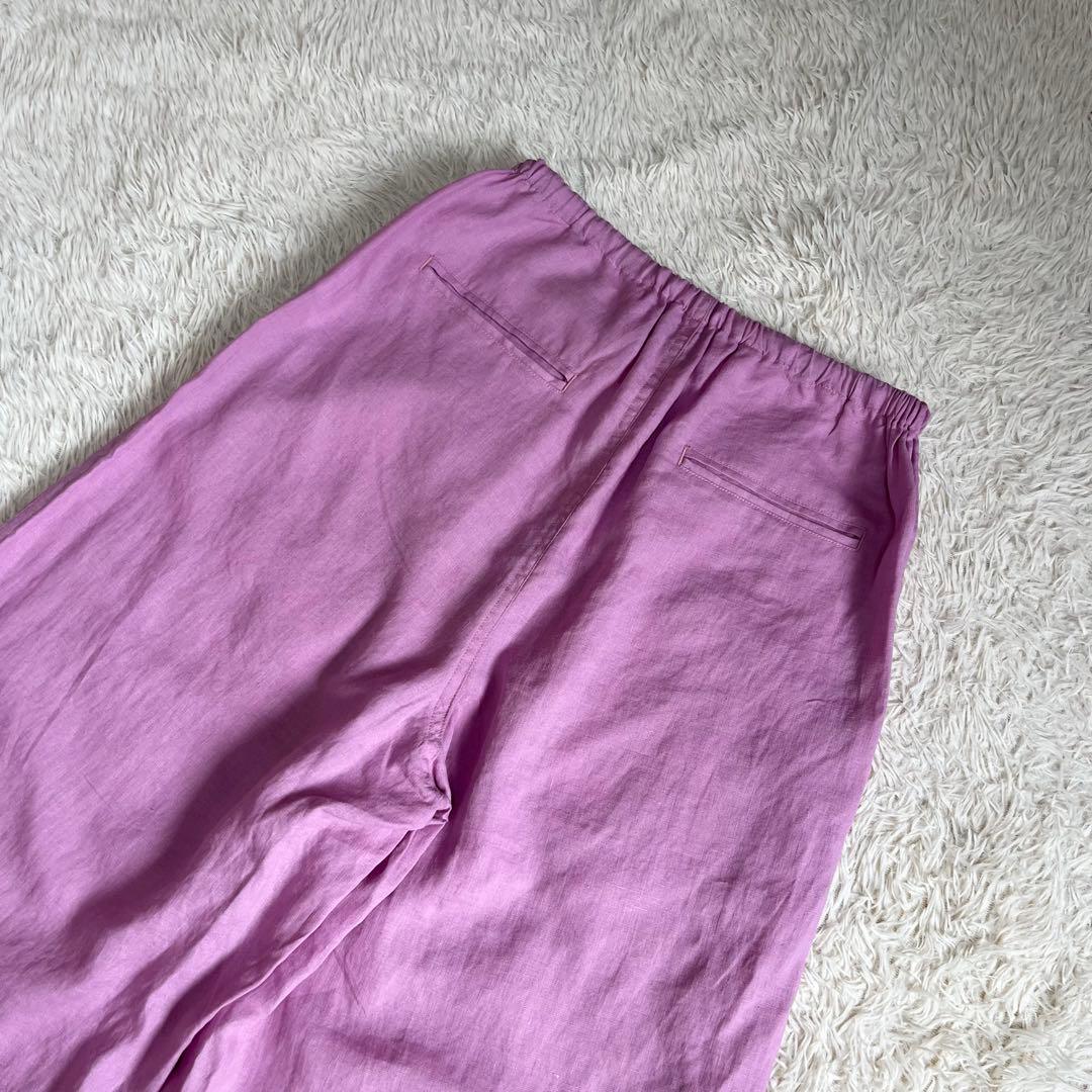 【未使用】ティッカ リネン カーゴパンツ ミリタリーパンツ ピンク 洗える