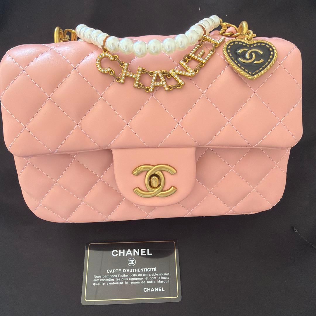 ノベルティー♡CHANEL ピンク キルティング ショルダーバッグ