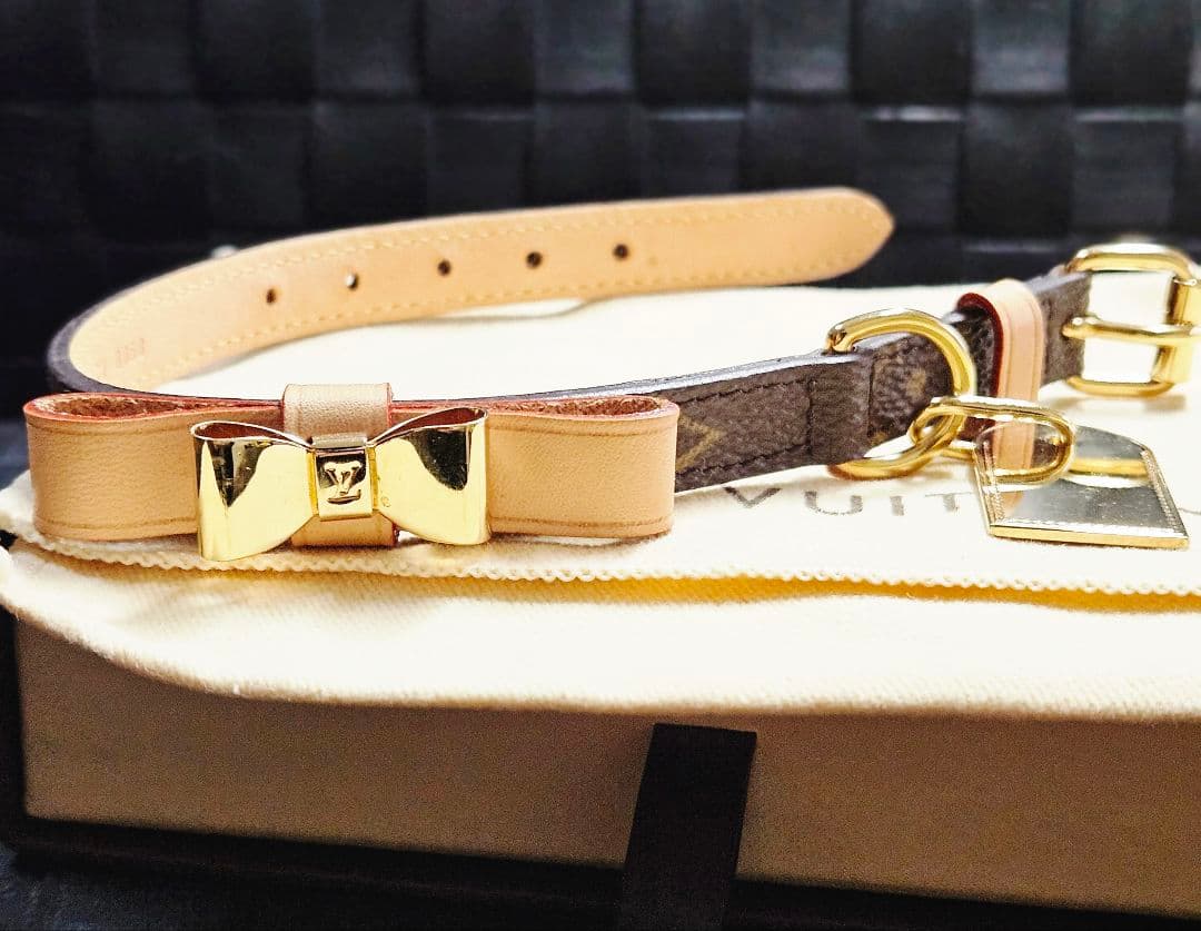 値下げ LOUIS VUITTON ルイヴィトンモノグラム 小型犬用首輪