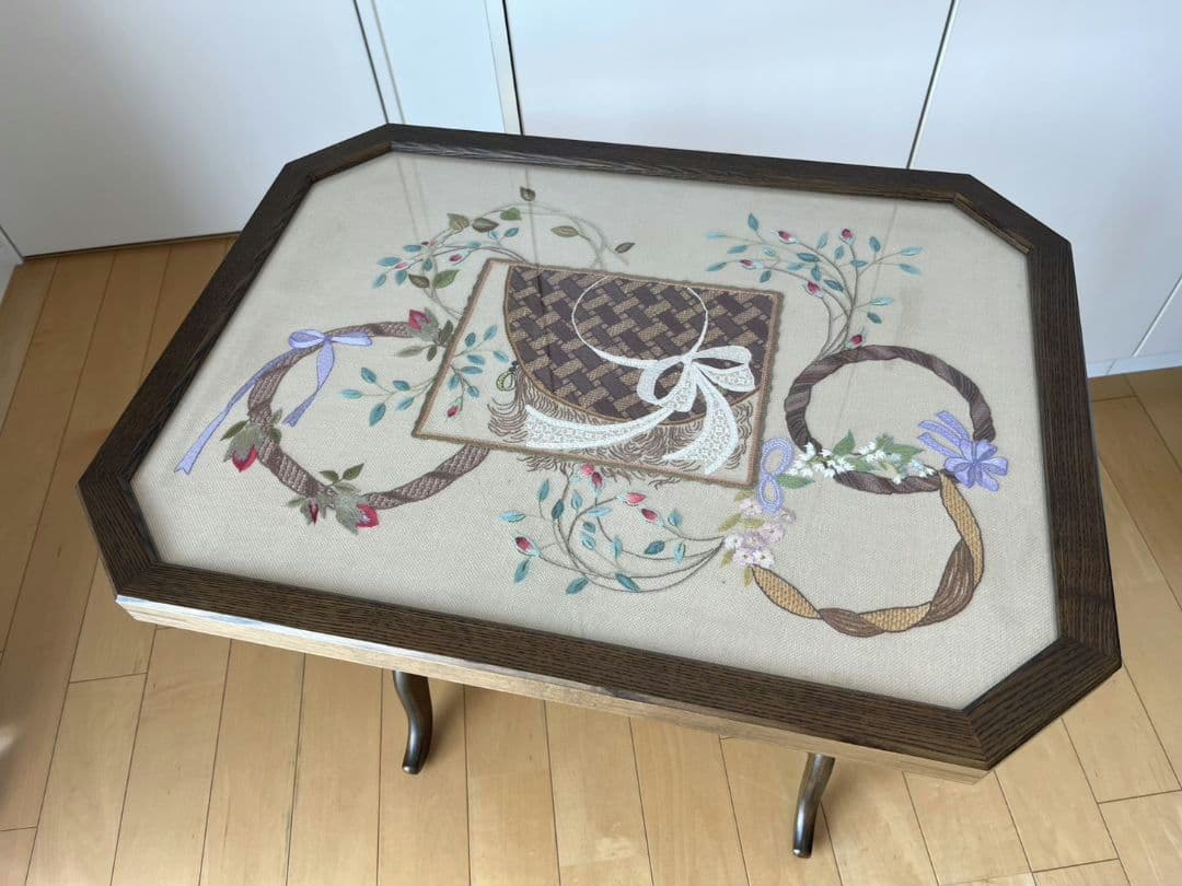 【戸塚刺繍】折り畳みサイドテーブル