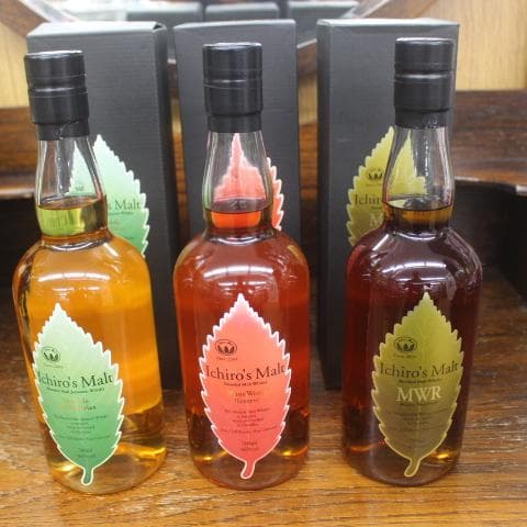 イチローズモルト リーフ 3本 ワインレッド ミズナラ ダブルディステリラリーズ