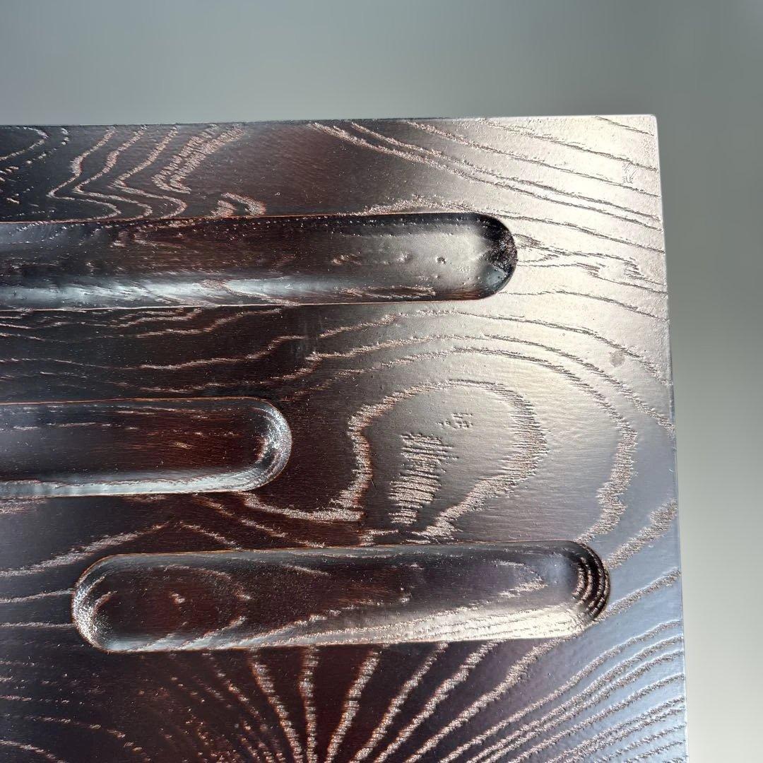 【中古品】茶道具　前端雅峯造　淡々斎好　鉋目小板（共箱）