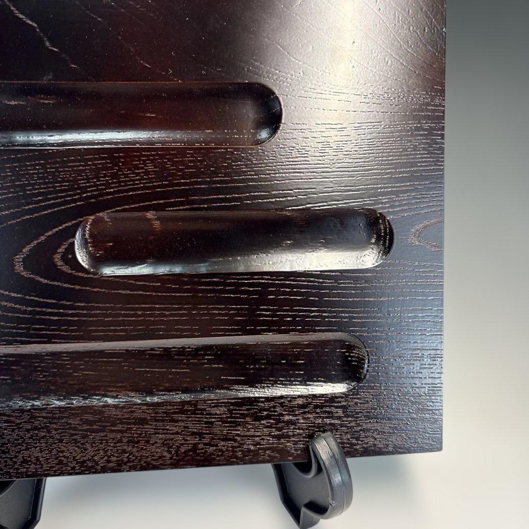 【中古品】茶道具　前端雅峯造　淡々斎好　鉋目小板（共箱）