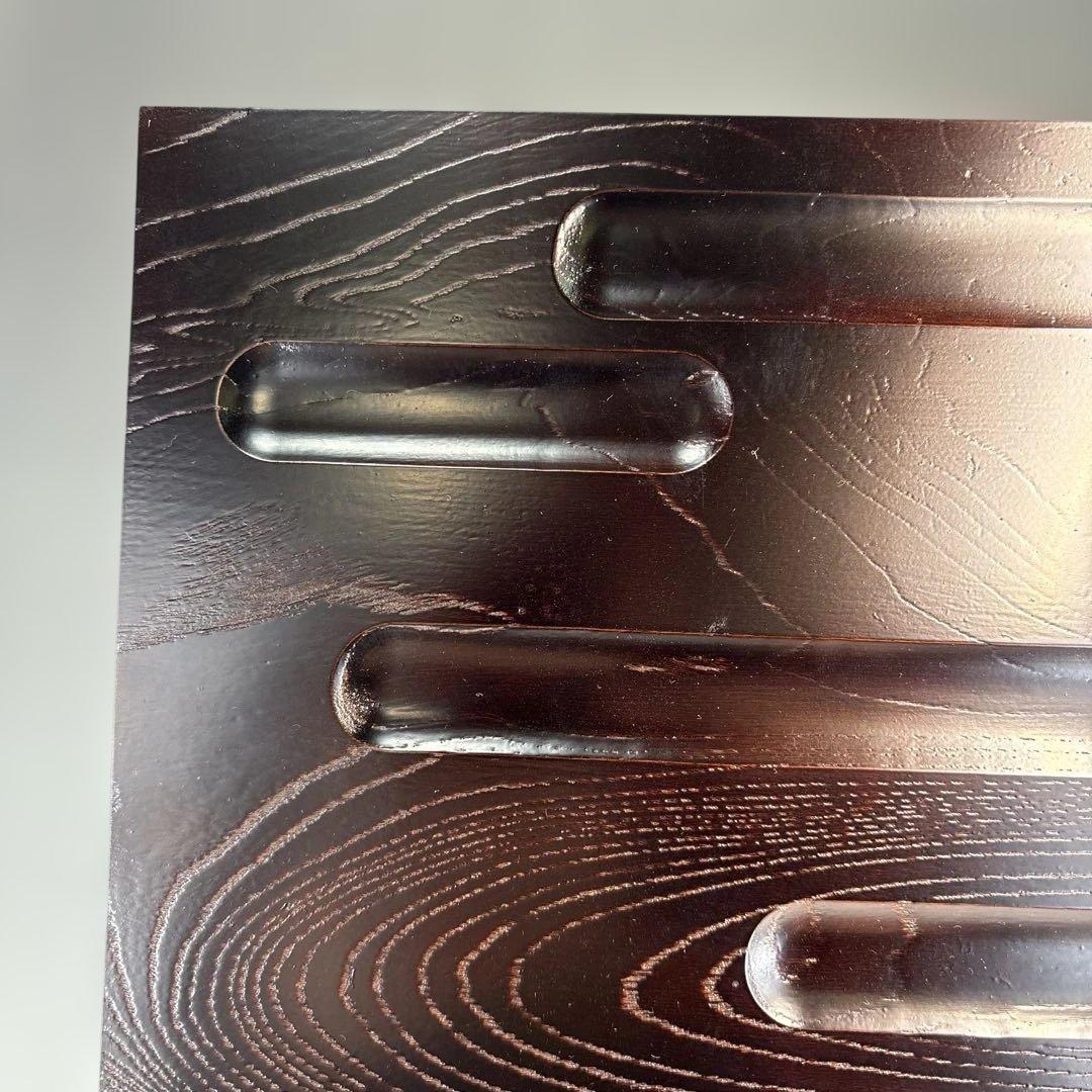 【中古品】茶道具　前端雅峯造　淡々斎好　鉋目小板（共箱）