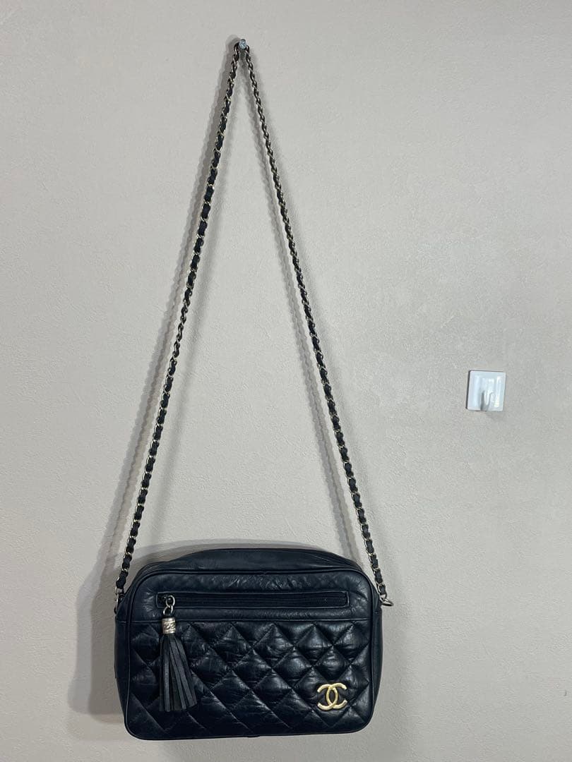 ジャンク　CHANEL ブラック キルティング ショルダーバッグ　ノベルティ