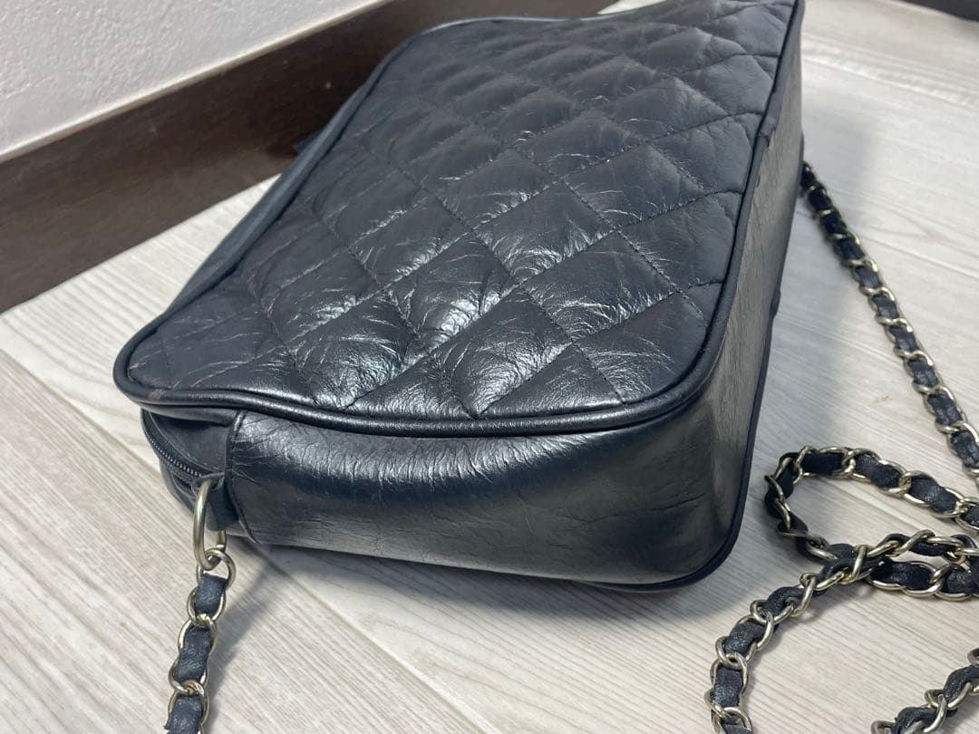 ジャンク　CHANEL ブラック キルティング ショルダーバッグ　ノベルティ
