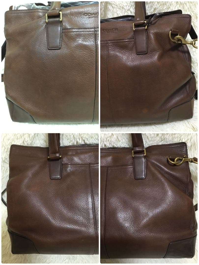 COACH コーチ レザー ビジネスバッグ ショルダー 2way 70614