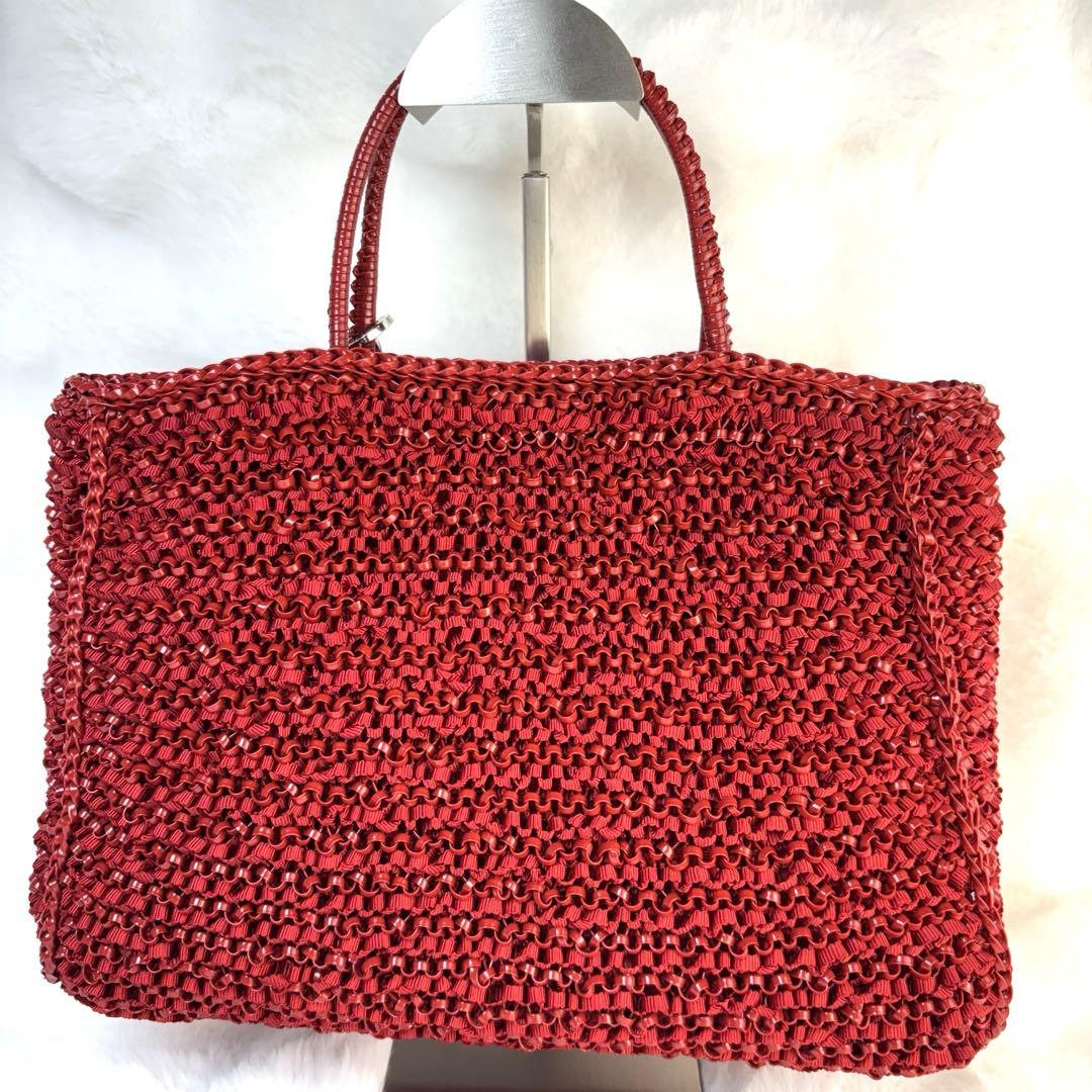 【希少】【美品】ANTEPRIMAアンテプリマケイトラージハンドバッグロック金具