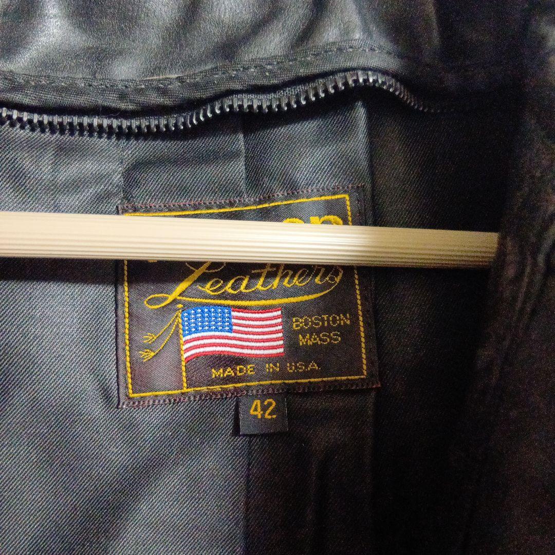 Leathers シングルライダースジャケット 42