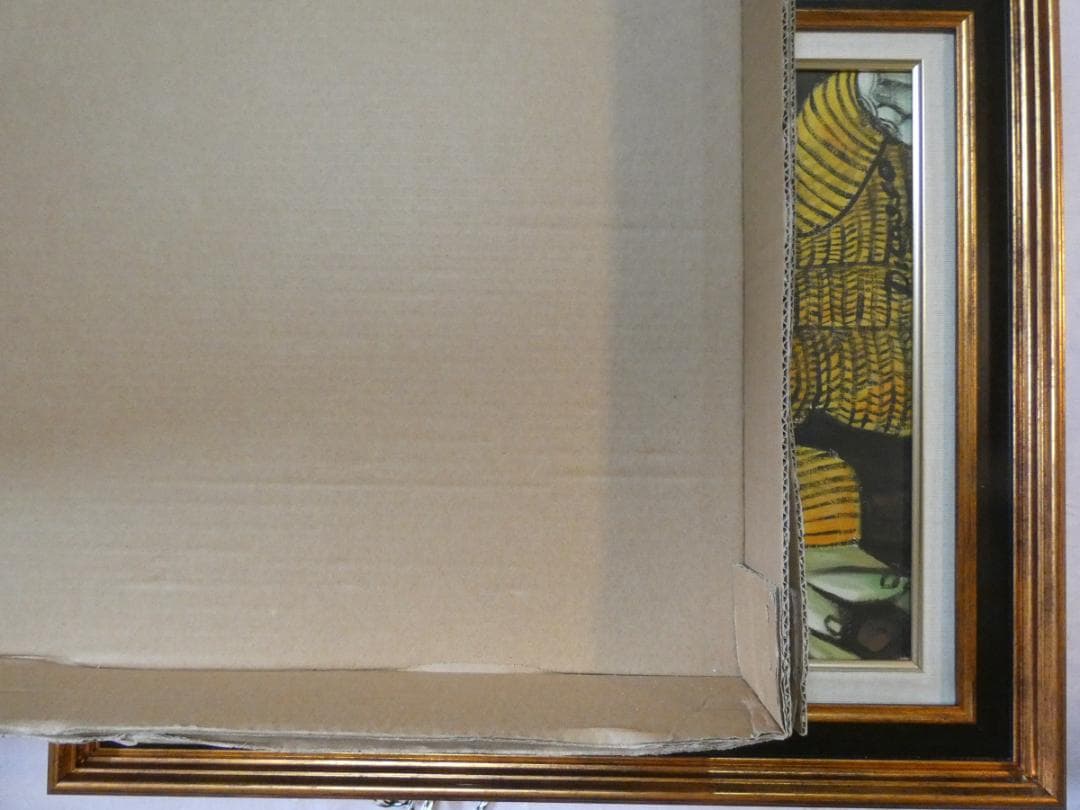 油絵 パブロ・ピカソ 【人物】手描き 肉筆 F8 額付き