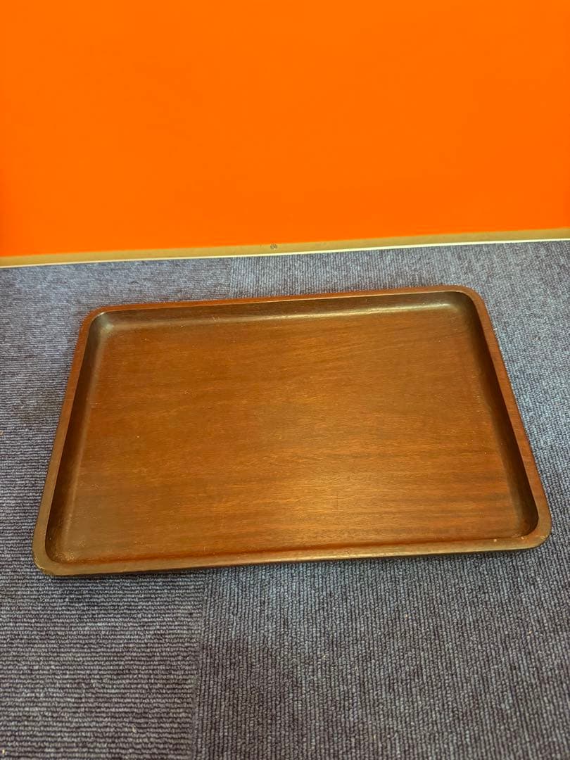 1962  唐木 煎茶盆 煎茶道具 古美術 古道具 アンティーク 木地盆　時代物