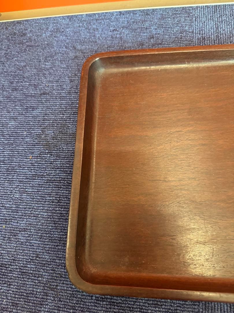 1962  唐木 煎茶盆 煎茶道具 古美術 古道具 アンティーク 木地盆　時代物